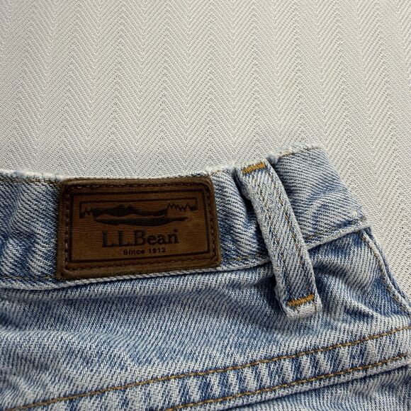 Vintage 90s LL Bean Double L Classic Fit Mom Jeans Women’s Sz 6 Light Washed - Picture 8 of 14